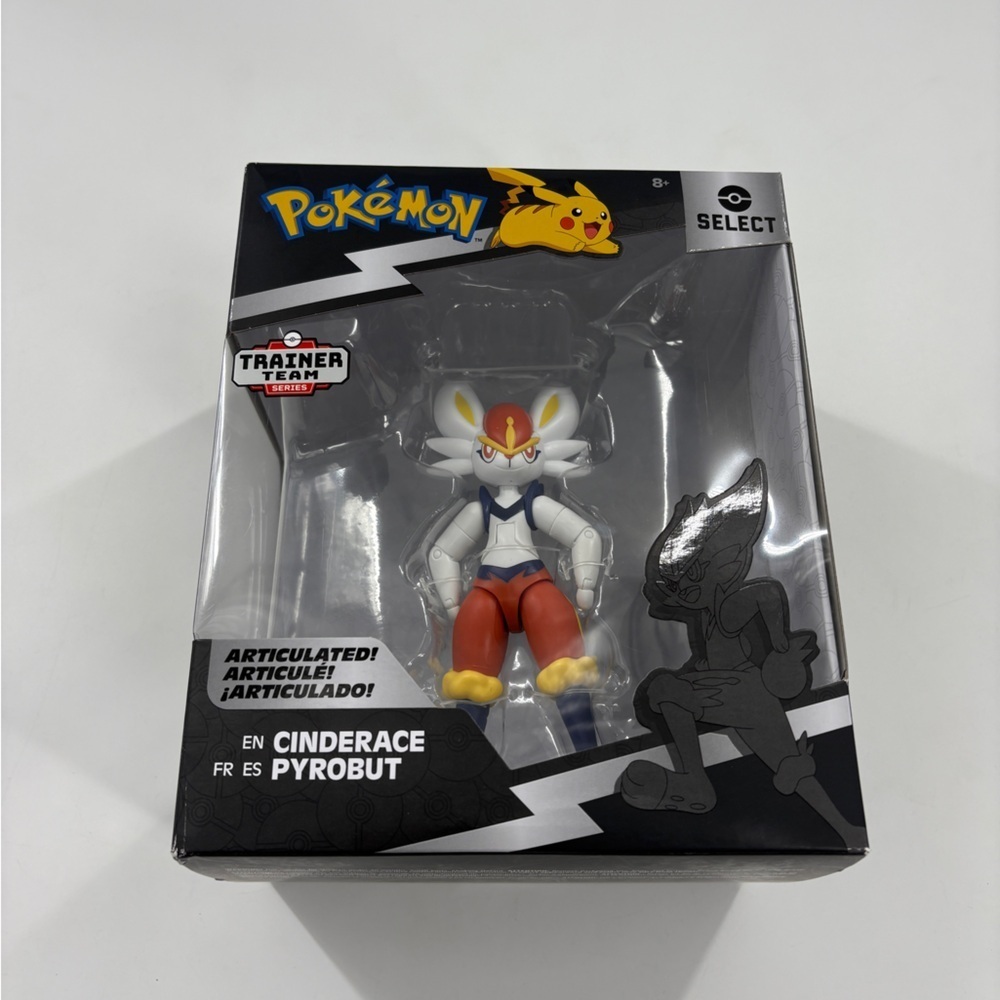 Pokemon Select Cinderace Figure with Red and White - Picture 2 of 4